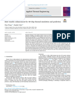 Heat Transfer Enhancement For 3D Chip Thermal Simulation and Prediction