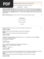 Dalal Hydrogen-The Study of First Element, Class-9 ICSE Chemistry Solutions Chapter-6