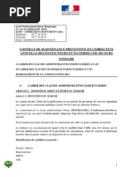 Contrat de Maintenance Extincteurs Et Materiels de Secours