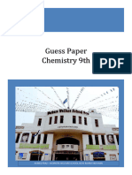 9th Class Chemistry Guess Paper Zahid Notes