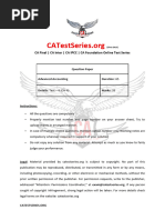 Advanced Accounting Test 4 CH 4 Unscheduled Nov 2023 Test Paper