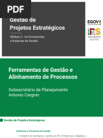 Cópia de Modulo 2 Curso Gestão de Projetos - Ferramentas de Gestão e Sistemas