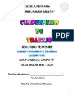 4 Cuadernillo de Trabajo. Matematicas 2 Trimestre.