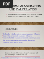 Perform Mensuration and Calculation