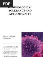 Lecture - IMMUNOLOGICAL TOLERANCE AND AUTOIMMUNITY