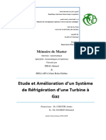 Etude Et Amélioration D'un Système de Réfrigération D'une Turbine À Gaz