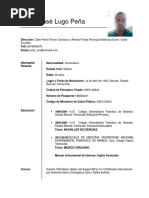 Curriculum Vitae Ender Lugo