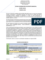 Informe de Gestion Deportes