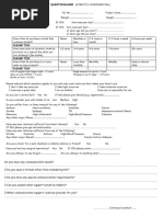 New Patient Questionnaire