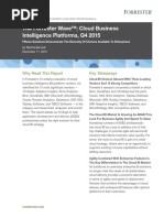 Forrester Cloud BI Platforms Q4 2015