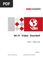 Wi-Fi Video Doorbell: User Manual