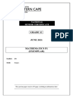 Maths p1 Gr12 QP June2021 - English