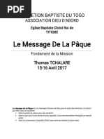 Message de La Paque