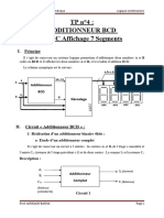 TP N°4: Additionneur BCD AVEC Affichage 7 Segments: I. Principe