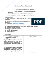 Detailed Lesson Plan in Mathematics 3