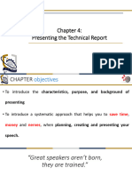 Chapter 4 - Presenting The Technical Report