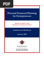 Personal Financial Planning - EnTREPRENEURS