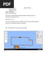 Group 1 Activity Ohm's Law