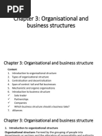 Chapter 3 Organisational and Business Structure