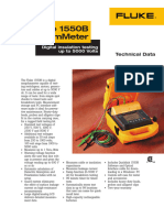 Fluke 1550B Megohmmeter: Digital Insulation Testing Up To 5000 Volts