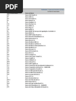 Codigos de Bancos