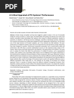 8 A Critical Appraisal of PV Systems' Performance