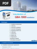 GBA-1000 Installation