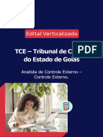 TCE - Tribunal de Contas Do Estado de Goiás: Analista de Controle Externo - Controle Externo