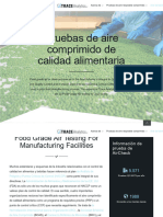 Trace Analytics, AirCheck Lab - Pruebas de Aire Comprimido de Calidad Alimentaria