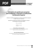 Restrepo Ortiz y Zabala Mendoza - 2016 - Indicadores de Gestión para Proyectos de Investiga