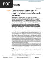 Classical Harmonic Three-Body System An Experiment