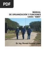 Ebih S.A. Manual de Organizacion y Funciones Oip