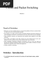 Circuit and Packet Switching