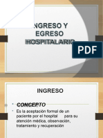 Ingreso y Egreso