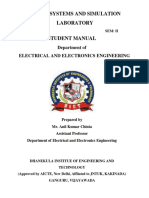 Power Systems and Simulation Laboratory: Department of Electrical and Electronics Engineering