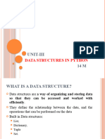 Unit Iii - Data Structures in Python