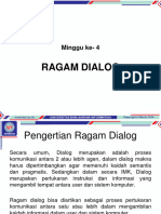 Ragam Dialog: Minggu Ke-4