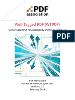 Well Tagged PDF WTPDF 1.0