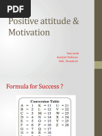 Positive Attitude and Motivation