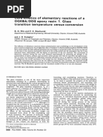 Cure Kinetics of Elementary Reactions of A D G E B A / D D S Epoxy Resin: 1. Glass Transition Temperature Conversion