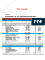 SEO Portfolio