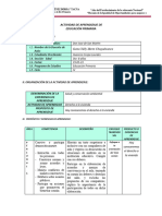 ACTIVIDAD DE APRENDIZAJE Personal Social