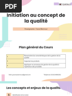 S'initier Au Concept de La Qualité