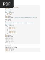 NumPy Basics