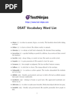 Dsat Word List