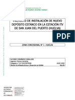 Proyecto Depósito Estanco San Juan Del Puerto