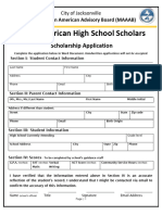 MAAAB Scholarship Application 2024