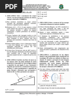 Prova I FIS MAT QUI BIO 2020.1