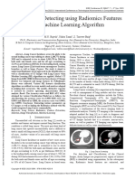 Lung Cancer Detecting Using Radiomics Features and Machine Learning Algorithm