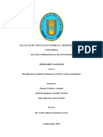 Desafíos para La Política Tributaria en El Perú y Países Emergentes